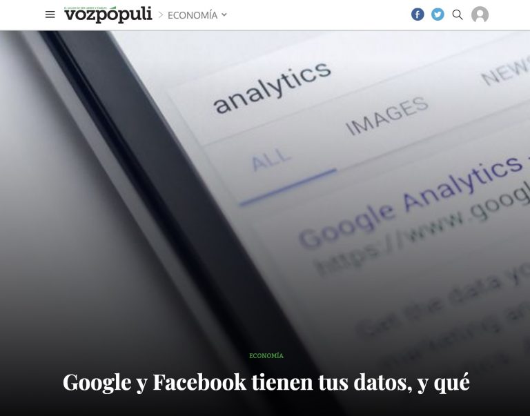 Datos, modelos y consecuencias